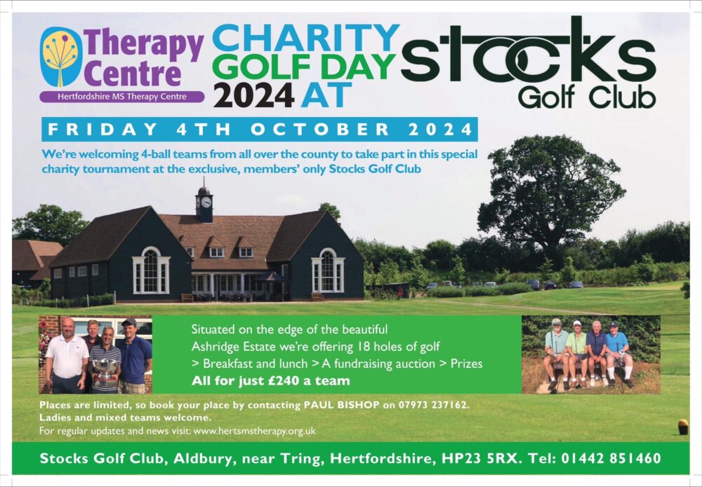 poster promoting the HMSTC golf day 2024